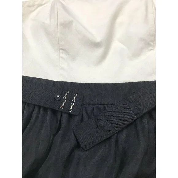 White House Black Market Womens Dress Size 6 Strapless Silk Cocktail Party - Picture 8 of 11